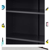 Ansel Buffet Sideboard Metal Cabinet - Charcoal