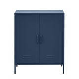 Ansel Metal Buffet Sideboard Cabinet - Blue