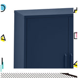Ansel Metal Buffet Sideboard Cabinet - Blue