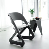 Kendall Set of 4 Dining Chairs Office Cafe Lounge Seat Stackable Plastic Leisure - Grey