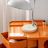 Vernon PP Plastic Bedside Table Side Table Nightstand Organizer Replica Boby Trolley 5 Tier with 4 Drawers - Orange