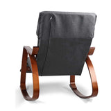 Maribel Rocking Armchair Footrest Nursing - Charcoal