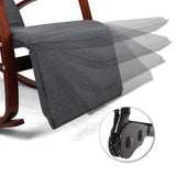 Maribel Rocking Armchair Footrest Nursing - Charcoal