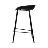 Set of 2 Koropi Metal Bar Stools - Black