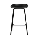 Set of 4 Koropi Metal Bar Stools - Black