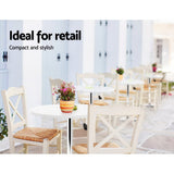Bar Table Kitchen Tables Swivel Round Metal White