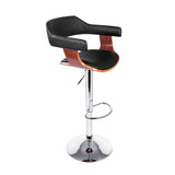 110cm Chalcis Wooden Bar Stool - Black