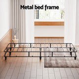 Heidi Ensemble Bed Base Metal - Grey Double