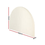 Bed Head Bouclé Headboard Bedhead Base - White Double