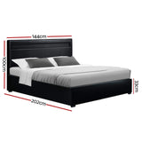 Mars Bed & Mattress Package - Black Double