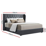 Onyx Bed & Mattress Package - Charcoal King