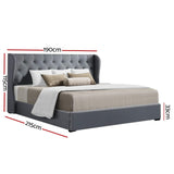 Onyx Bed & Mattress Package - Grey King