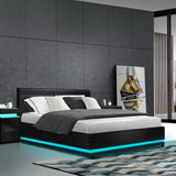 Venus Bed & Mattress Package with 22cm Mattress - Black Double
