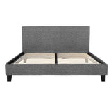 Trenton Grey Bed Frame Fabric - Queen