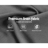 Trenton Bed Frame Fabric - Grey Single