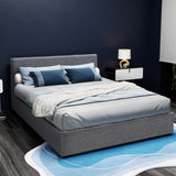 Madison Bed Frame Fabric - Grey Queen