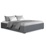 Mercury Bed & Mattress Package with 22cm Mattress - Grey Double