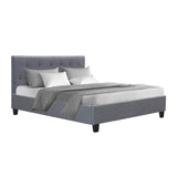 Citrin Bed & Mattress Package - Grey Double