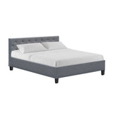 Citrin Bed & Mattress Package - Grey Queen