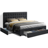 Pluto Bed & Mattress Package - Charcoal Queen