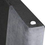 Bed Headboard Velvet - Grey Queen