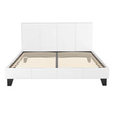 Amalfi Fabric Bed Frame - White Queen