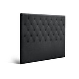 Bed Headboard Fabric - Charcoal Double