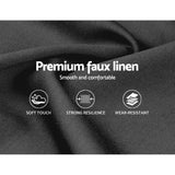 Bed Headboard Fabric - Charcoal King