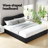 Naida Bed Frame Bouclé - Black King