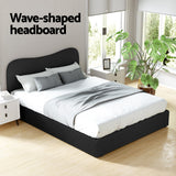 Naida Bed Frame Bouclé - Black Queen