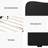 Naida Bed Frame Bouclé - Black Queen