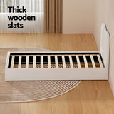 Naida Bed Frame Bouclé - Beige Single