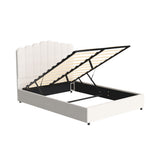 Fiona Bed Frame Bouclé - Beige Double
