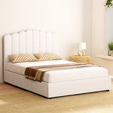 Fiona Bed Frame Bouclé - Beige Double