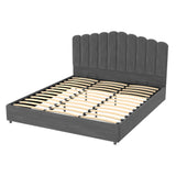 Fiona Bed Frame Velvet - Grey King