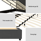 Fiona Bed Frame Velvet - Grey King