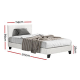 Jasper Bed & Mattress Package with 34cm Mattress - White King Single