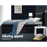 Easton Trundle Wooden Bed Frame with Trundle Bed - Black King Single