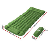 Self-Inflating Mattress Camping Sleeping Mat Air Bed Pad Single Pillow