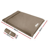Self-Inflating Mattress 10CM Camping Sleeping Mat Air Double Coffee