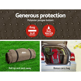 Self-Inflating Mattress Camping Sleeping Mat Air Bed Single Coffee