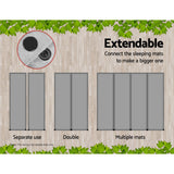 Self-Inflating Mattress Camping Sleeping Mat Air Bed Double Set Grey