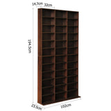 Artiss Bookshelf CD Storage Rack - Walnut