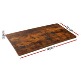 Artiss Standing Desk Top Rustic Brown 120cm
