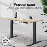 Artiss Standing Desk Top White Oak 140cm