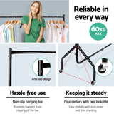 Clothes Rack Airer Coat Stand 6FT Rail with Wheels