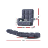 Maria Floor Chair Lounge Sofa Swivel - Charcoal
