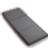 Natalie 10cm Folding Foam Portable Mattress - Single