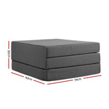 Natalie 10cm Folding Foam Portable Mattress - Single