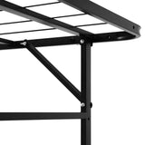Pisa Foldable Metal Bed Frame - Black King Single